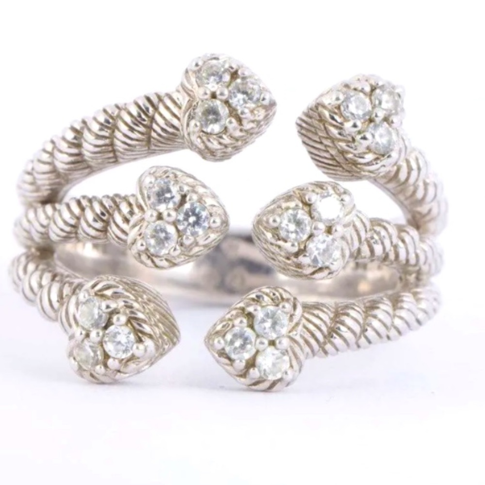 Judith Ripka Hearts  Band Ring💖